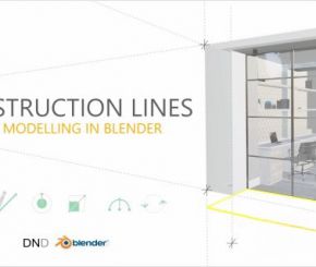 Blender仿CAD建模插件 Construction Lines v0.9.6.9 – Accurate Cad Modelling Add-On For Blender