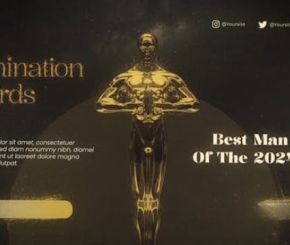 AE模板-水墨遮罩历史人物介绍颁奖包装片头 Award Nomination