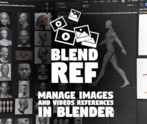 Blender建模图片视频参考插件 Blendref V1.1