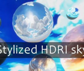 28组卡通HDRI天空素材 Artstation – Cartoon & Stylized HDRI Sky