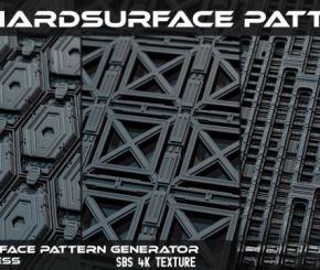 硬面模型纹理贴图素材 Artstation – 65 Hardsurface Pattern Vol.01