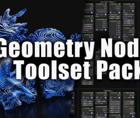 Blender效果器变形器节点资产预设 Higgsas Geometry Nodes Toolset V8